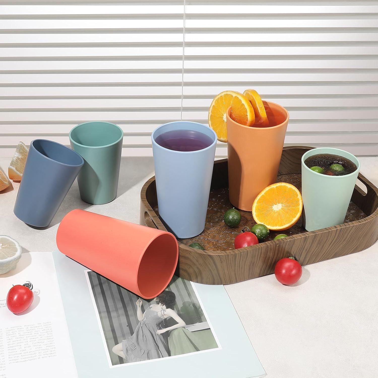 EcoChic Wheat Straw Tumblers - Hình 2