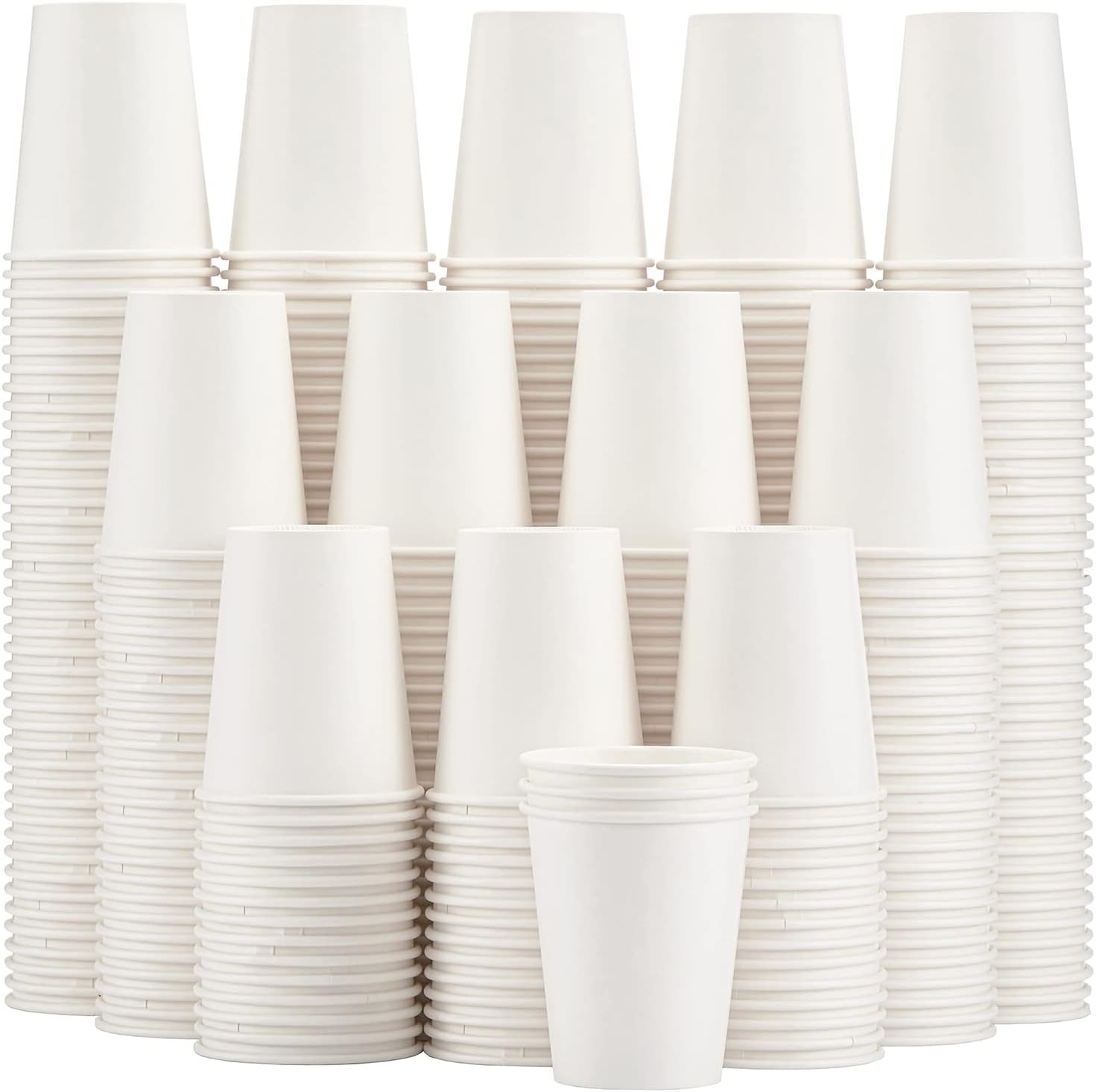 8oz White Disposable Paper Cups