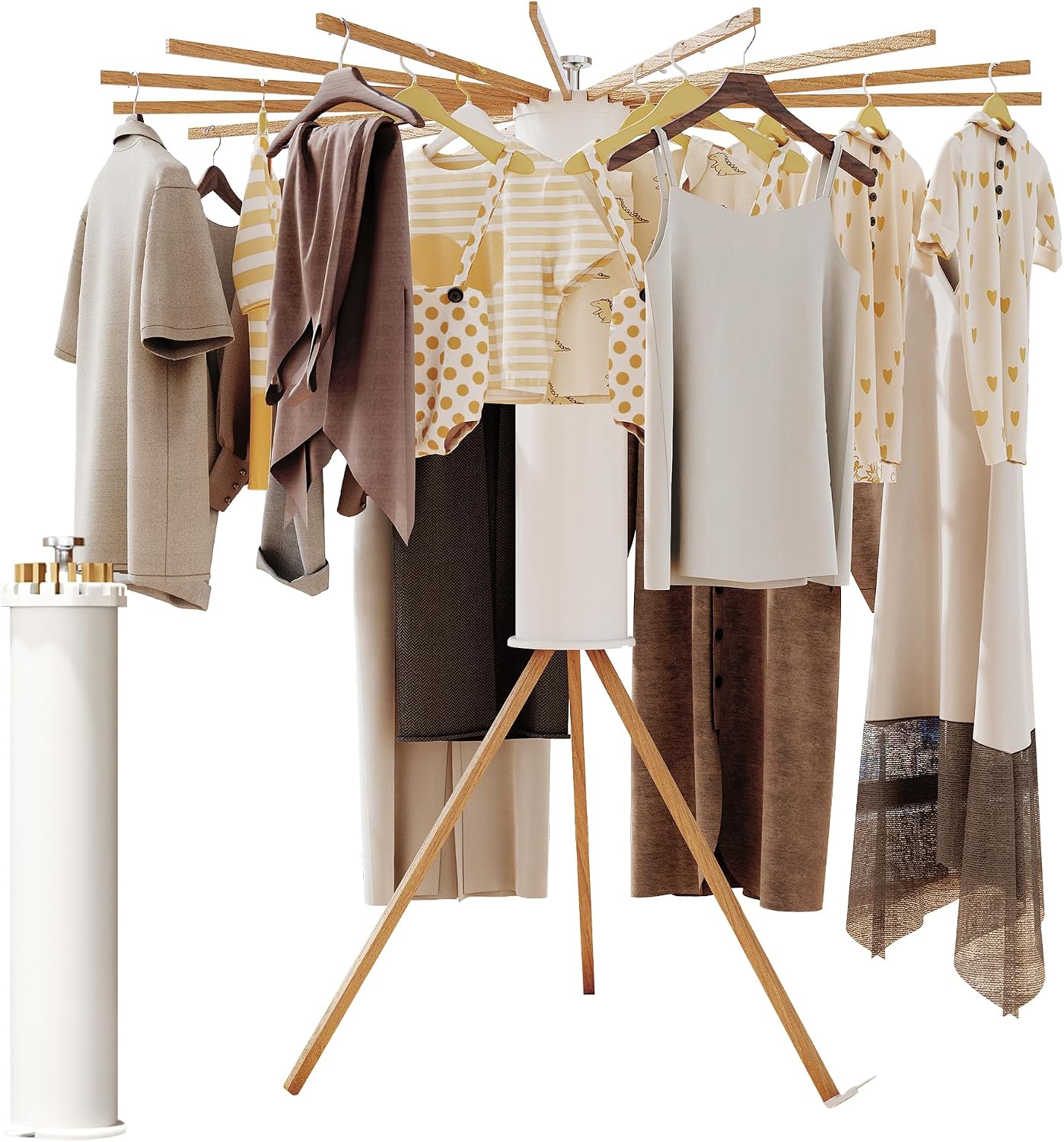 Foldable Clothes Drying Rack - Wooden